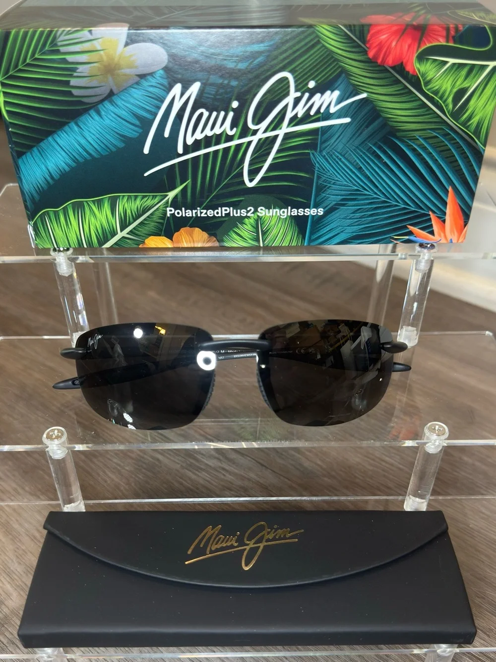 Maui Jim Ho’okipa Ultra Polarized Rimless Sunglasses